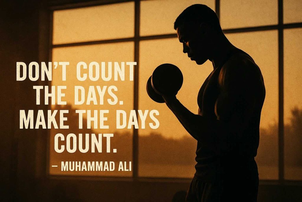 Don’t count the days. Make the days count