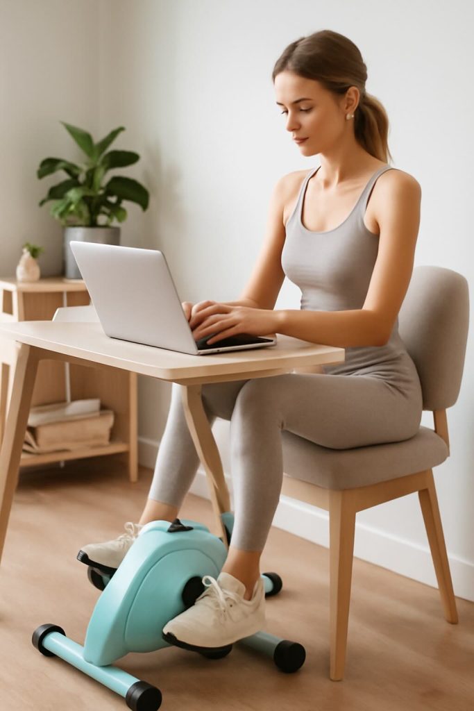 Under Desk Bike or Mini Stepper Quiet cardio tools